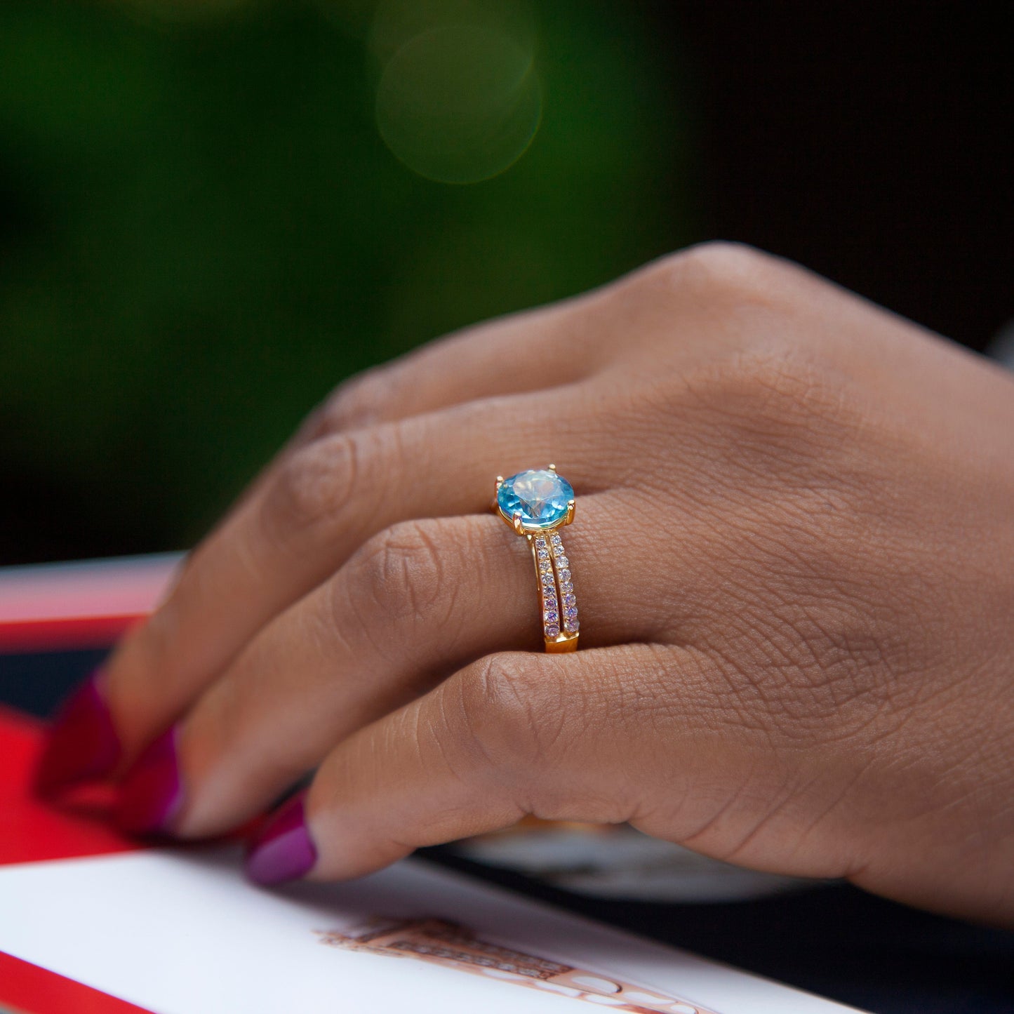 Julia 18Karat Yellow Gold Engagement Ring