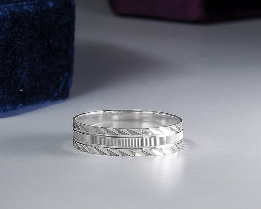 Bishop 10Karat White Gold Wedding Band