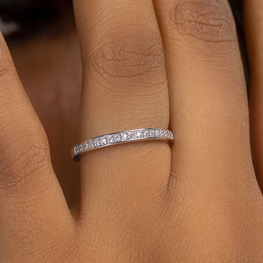Cheryl 18Karat White Gold Wedding Band