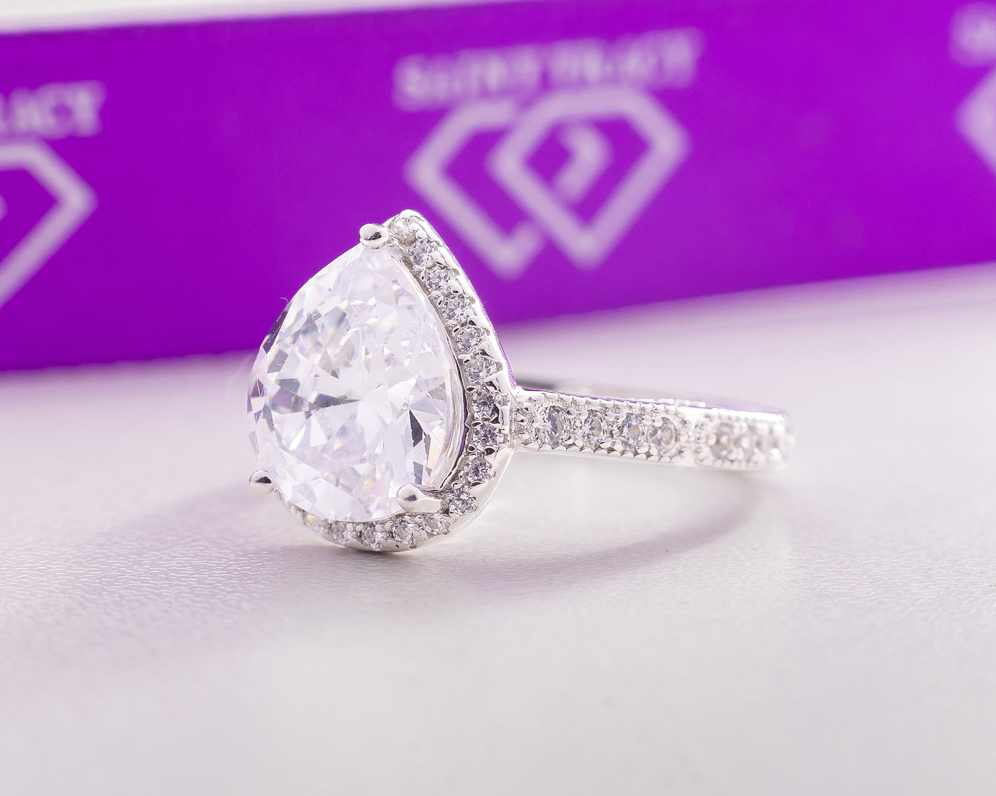 Ellie Sterling Silver Engagement Ring