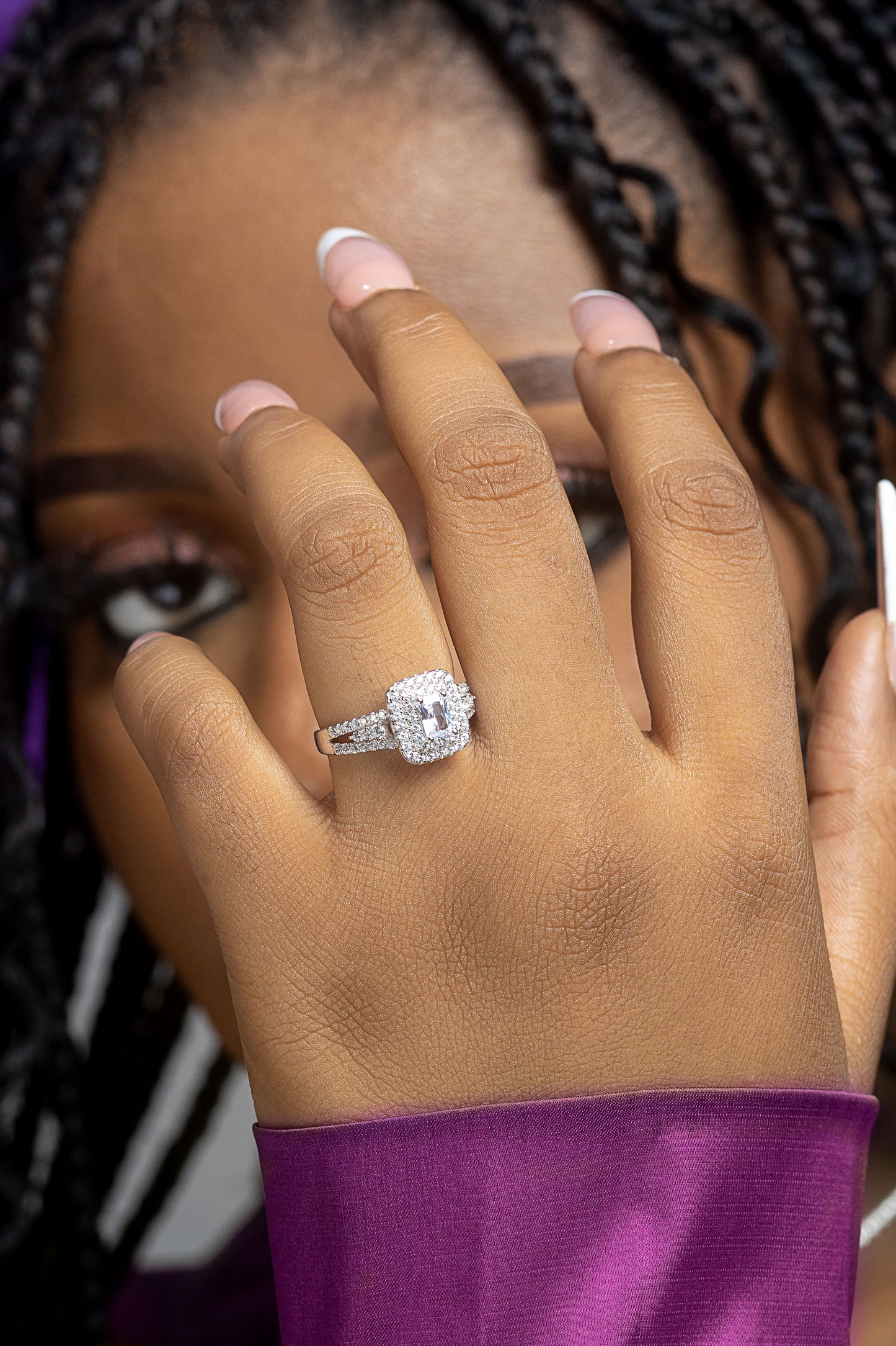 Sterling Silver Engagement Ring