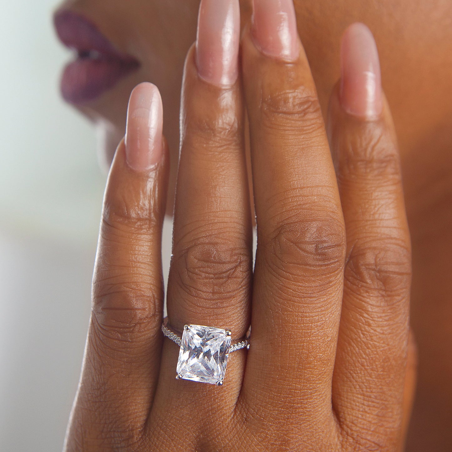 Gemma 18Karat White Gold Engagement Ring