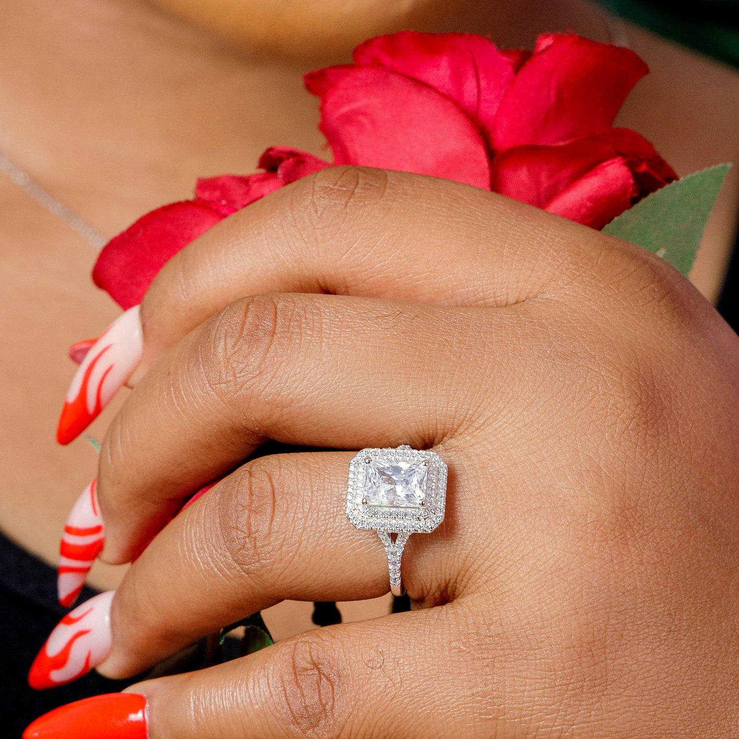 Harriet Sterling Silver Engagement Ring