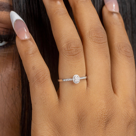 Hazel 18Karat White Gold Diamond Engagement Ring