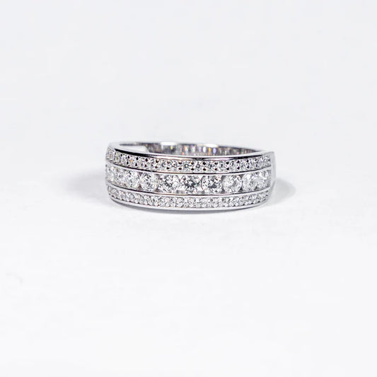 Doris Sterling Silver Wedding Band