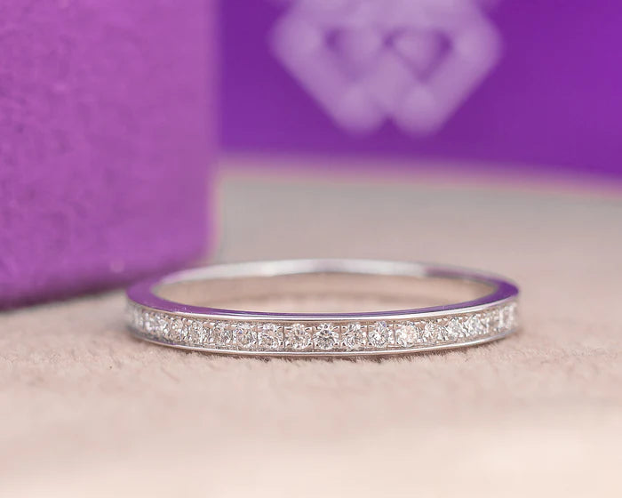 Cheryl 18Karat White Gold Wedding Band