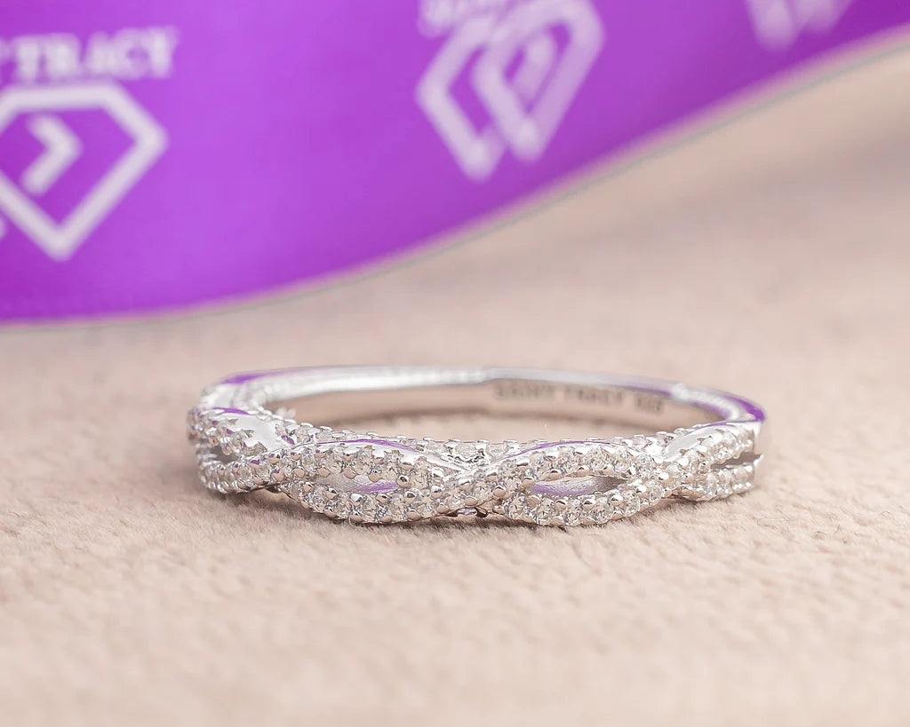 Marie Sterling Silver Wedding Band