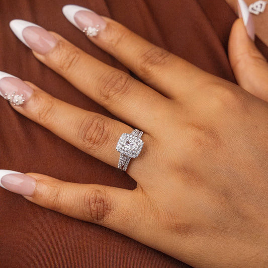 Etoro Sterling Silver Engagement Ring