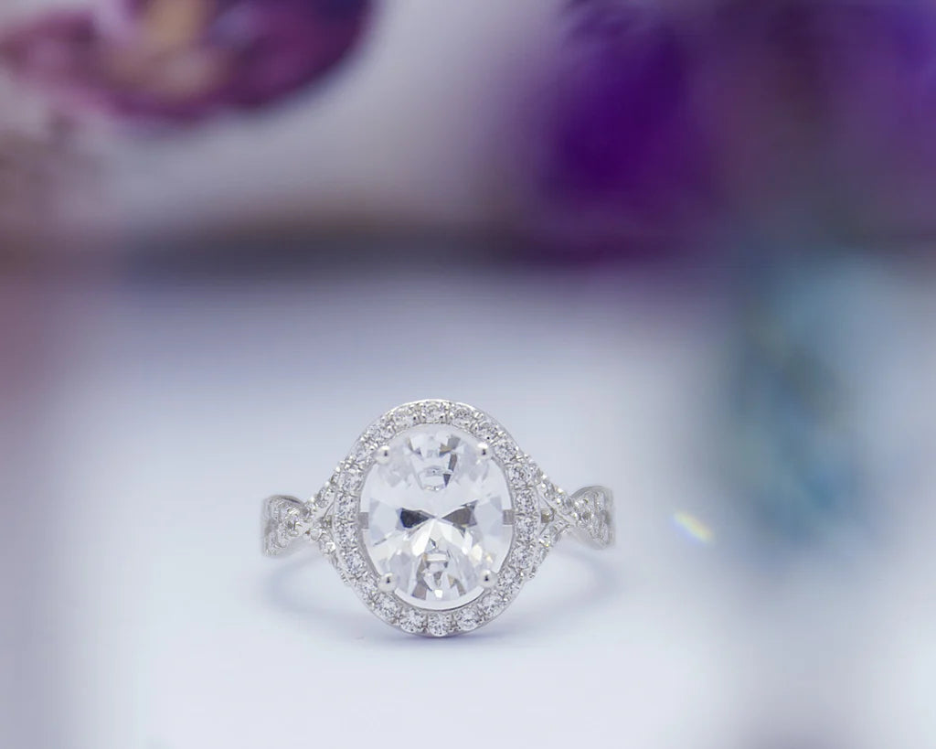 Jamille 18Karat White Gold Engagement Ring