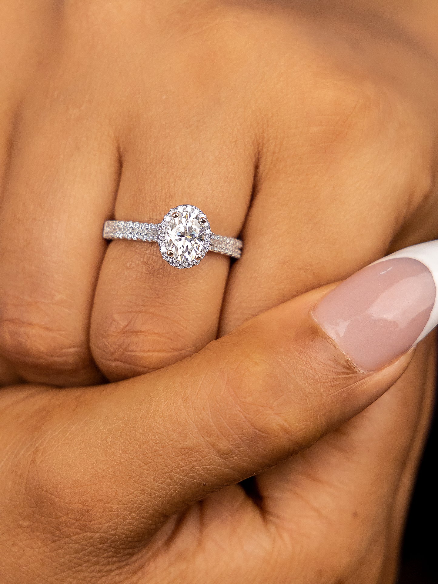 Janelle Sterling Silver Engagement Ring
