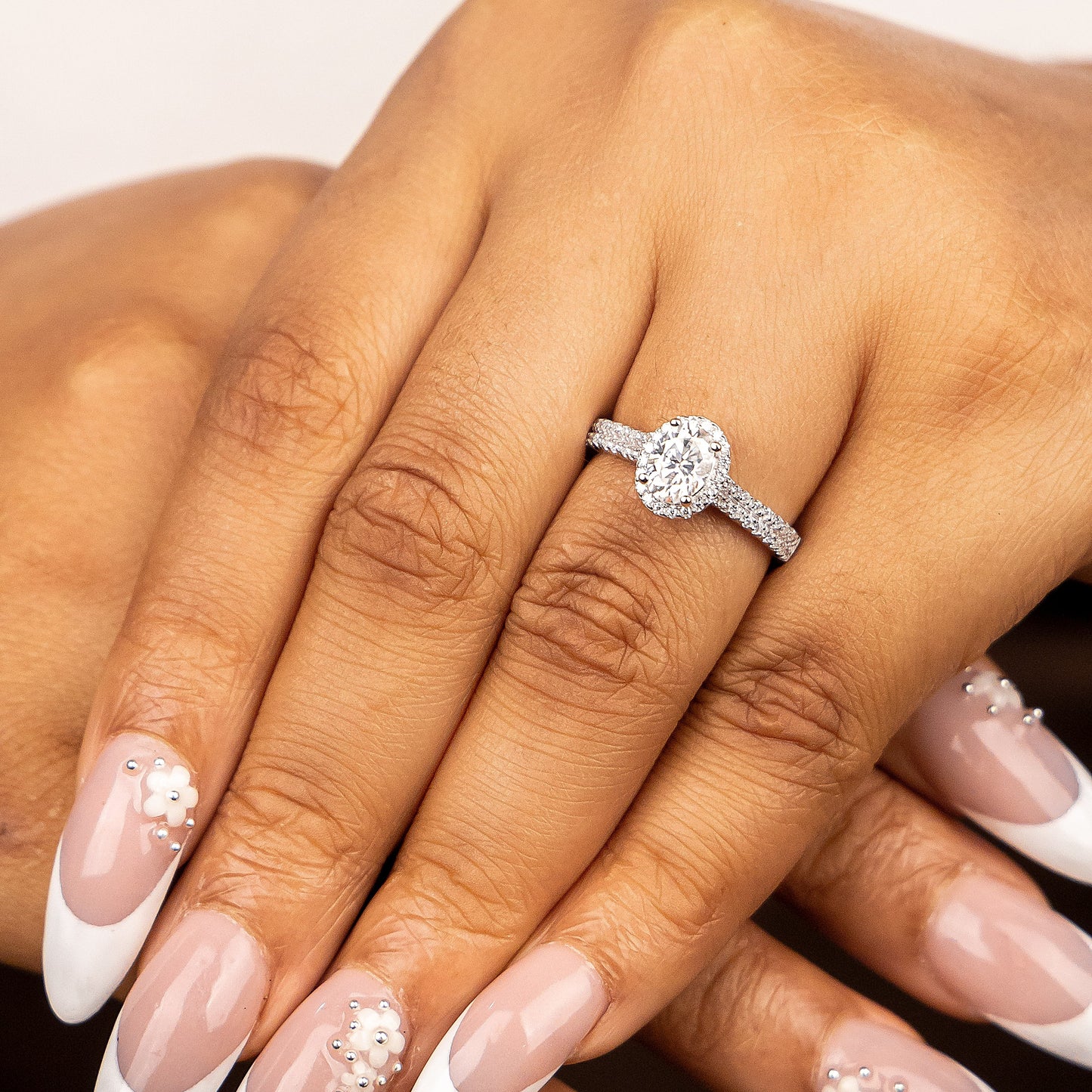 Janelle Sterling Silver Engagement Ring