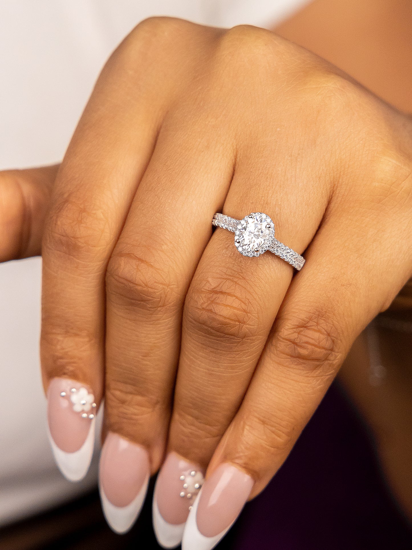 Janelle Sterling Silver Engagement Ring