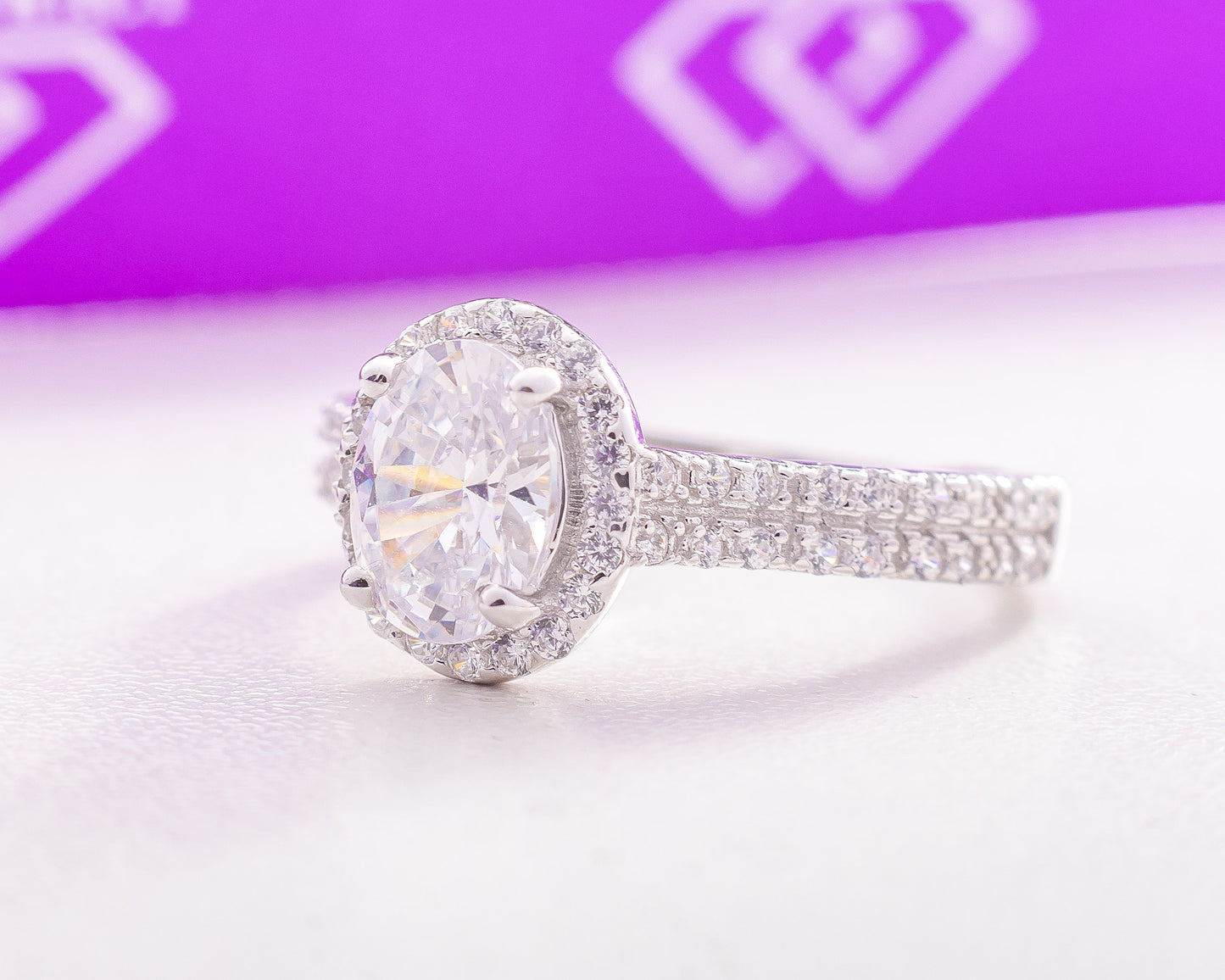 Janelle Sterling Silver Engagement Ring