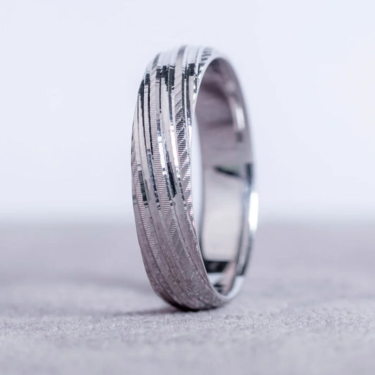 Jose 18Karat White Gold Wedding Band