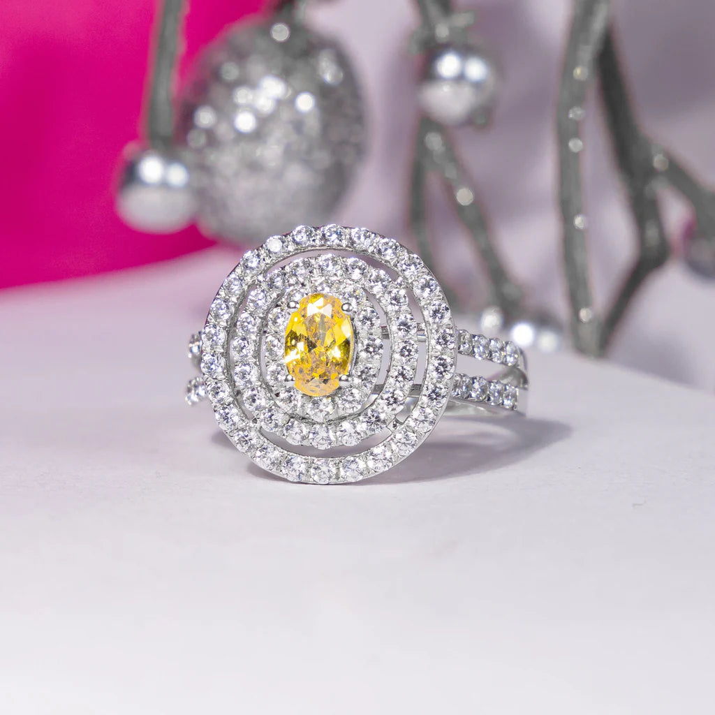 Nwanneka Yellow 18Karat White Gold Engagement Ring