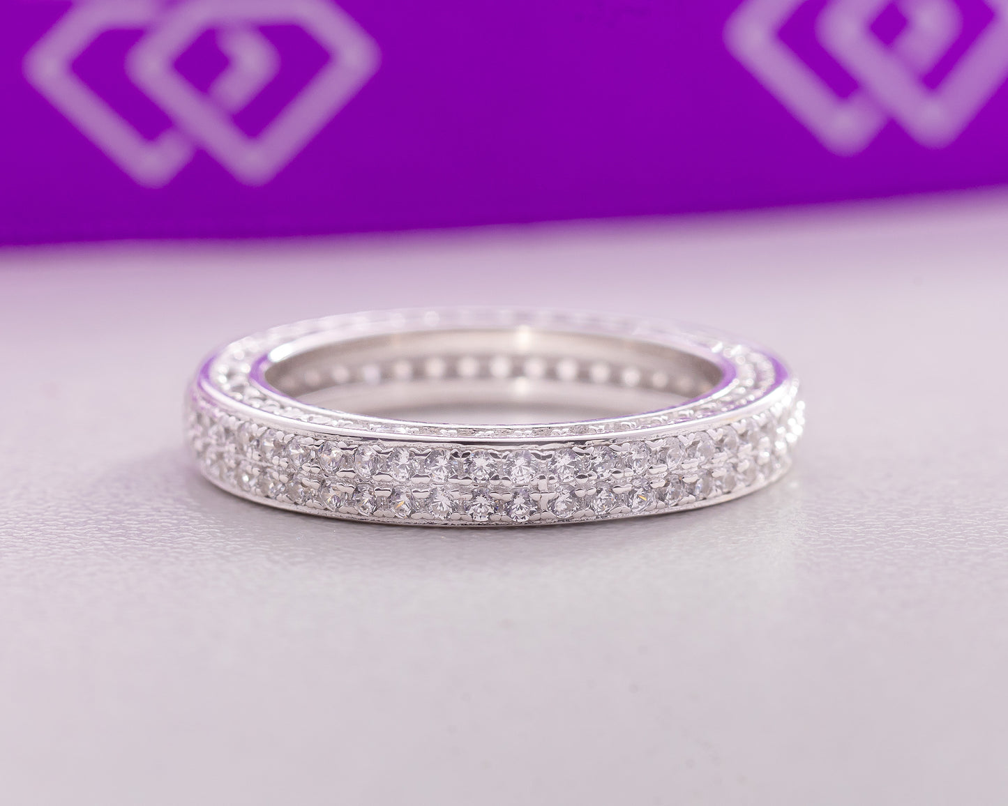 Serena Sterling Silver Wedding Band