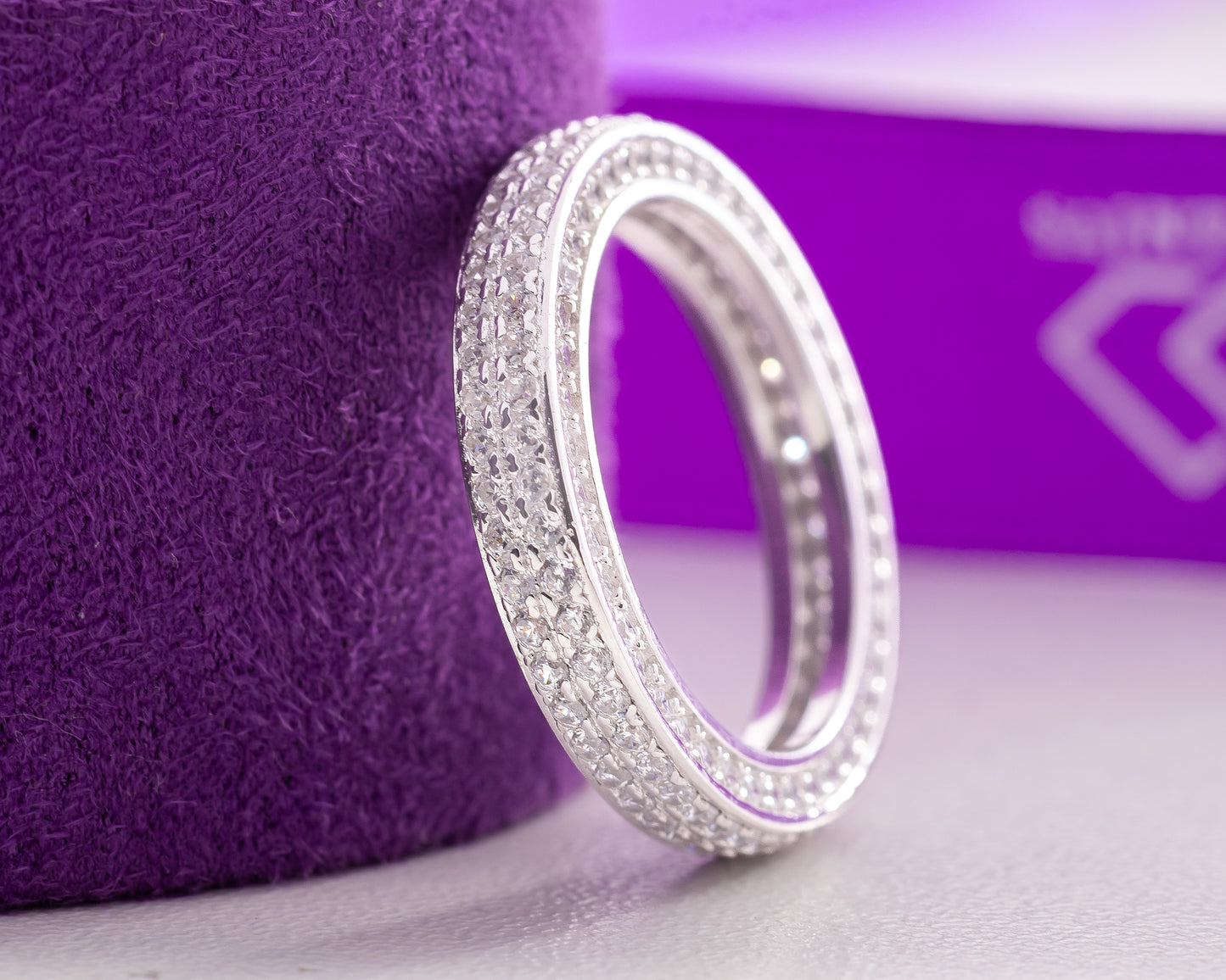 Serena Sterling Silver Wedding Band